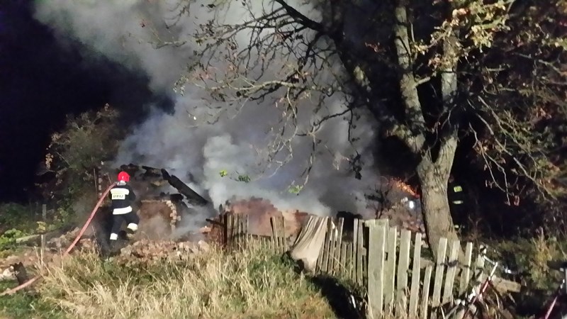 mt_gallery: Pożar drewnianego domu w miejscowości Wohyń